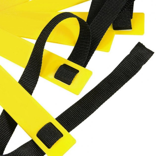 Координаційні сходи для тренування швидкості Power System PS-4087 Agility Speed Ladder Black/Yellow Каменское - изображение 8