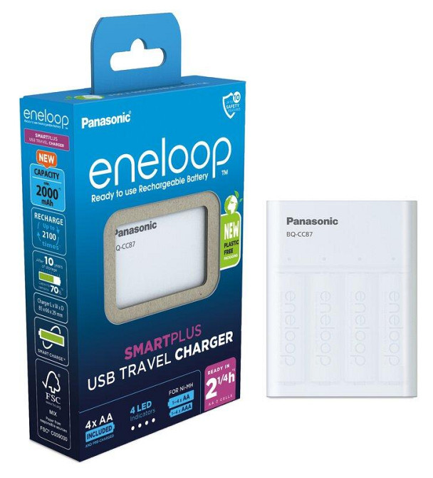 Зарядний пристрій Panasonic Eneloop ready USB in/out з функцією Power Bank Харьков - изображение 8