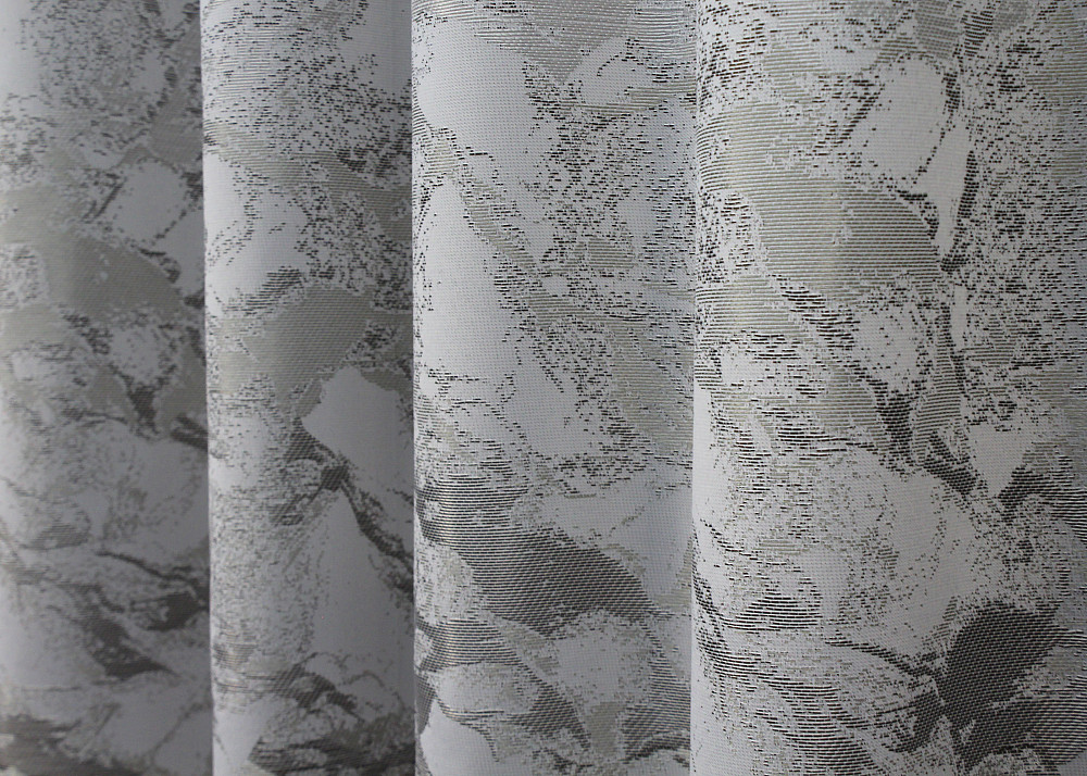 Шторна тканина жакард "Мармур Al3" шириною 1,45м колір світло-сірий з венге 1597ш Київ - фото 2