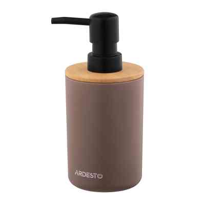 Набор для ванной комнаты Ardesto Minimalism 3 предмета Тауп 360 мл (ARHB3112CB) Винница