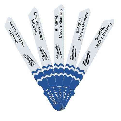 Полотна для лобзика T118AF Bi-Metal MILWAUKEE, 55мм/ крок зуба 1,2, (5шт), (універсальні) Одеса