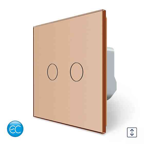 LIVOLO Розумний сенсорний вимикач для ролет Livolo золотий (VL-FC2NWZ2-2GAP) Коломия