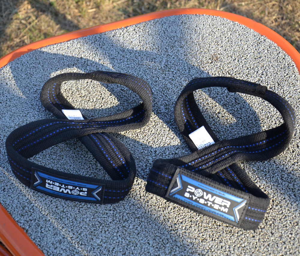 Лямки для тяги (вісмірка) Power System PS-3405 Figure 8 Black/Blue L/XL Київ - фото 8