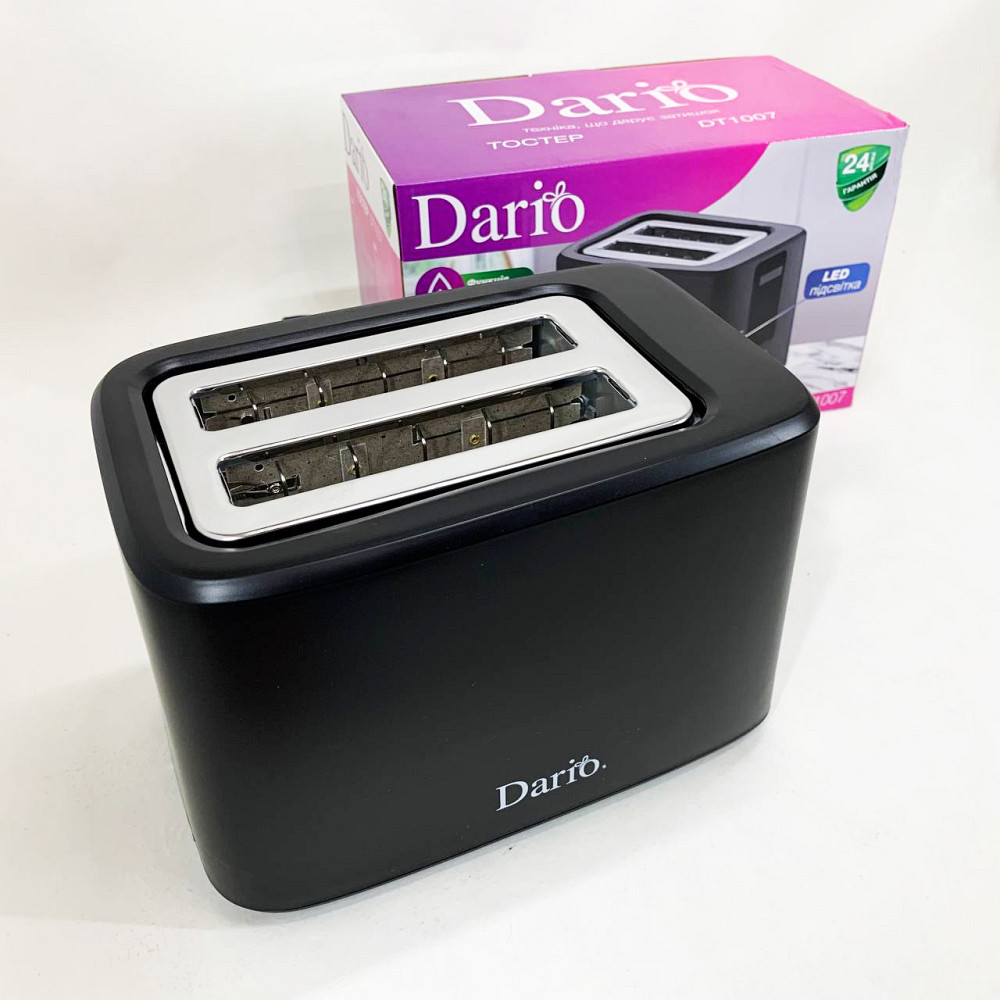 Потужний тостер для дому та кухні DARIO DT1007 750 Вт, Тостер для прожарювання хліба QR-51 Івано-Франківськ - фото 5