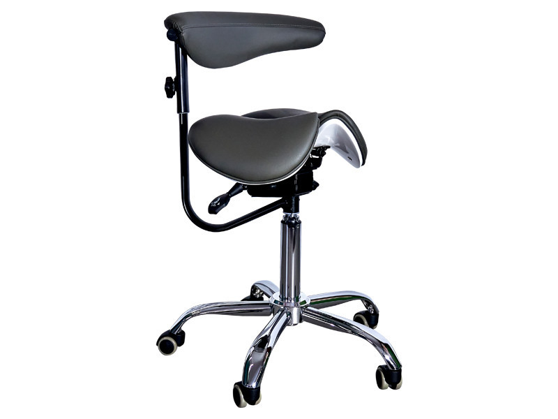 Стілець-сідло для майстра 8016-2, зі спинкою, роздільне сидіння, 3 регулювання Київ - фото 5