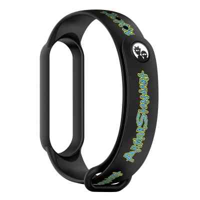Ремінець до фітнес браслета Armorstandart RM для Xiaomi Mi Band 7/6/5 Inscription Black (ARM59271) Вінниця