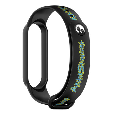 Ремінець до фітнес браслета Armorstandart RM для Xiaomi Mi Band 7/6/5 Inscription Black (ARM59271) Вінниця - фото 1