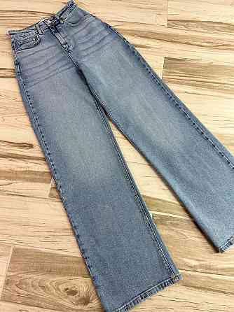 Джинси жіночі Zeo Basic 4742 palazzo jeans висока талія широкі палаццо стрейчеві блакитні, блакитний Одеса