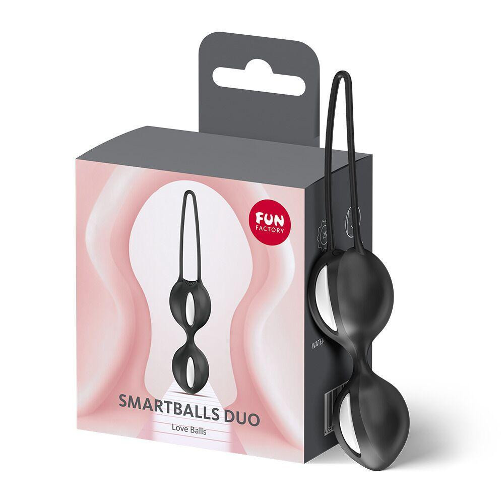 Вагінальні кульки Fun Factory SMARTBALLS DUO Black, 2 шт, діаметр 3,2 та 3,6 см Sex Aura Київ - фото 7