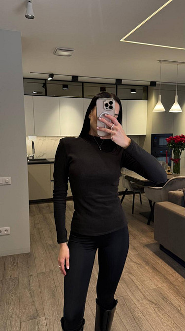 Жіночий базовий теплий гольф-термо трикотаж пума Одеса - фото 4