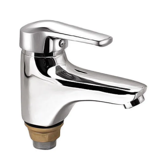 Змішувач для умивальника G-Ferro Matrix 001 з гайкою (GF0020) Харків