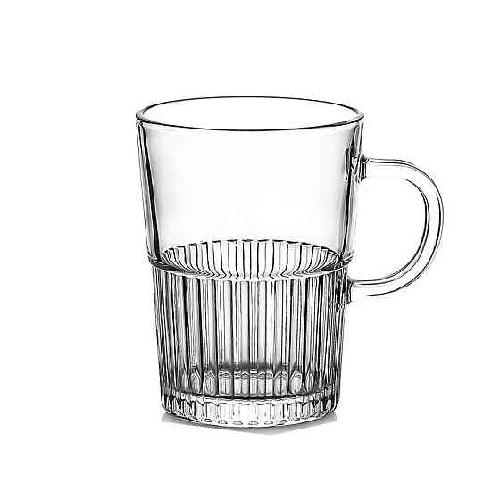 Yiwu Набір чашок скляних 2 шт. для чаю, кави 500 мл прозорі HP-YH-70 Київ