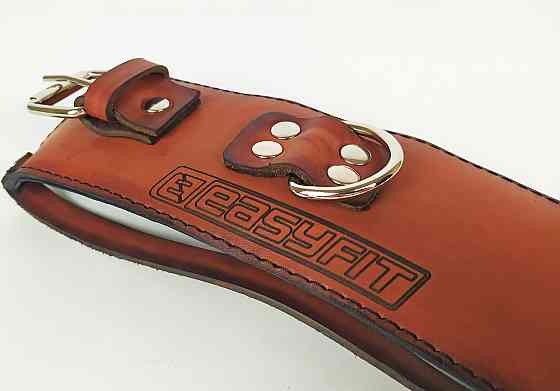 EasyFit Манжета EasyFit F8 коричнева для тяги на тренажері (шкіра) Київ