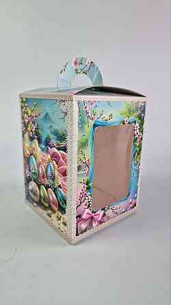 Коробка под пасхальный  Пасхи 14см *14см*18,7см  (400грм) №1  (1 шт) Харьков