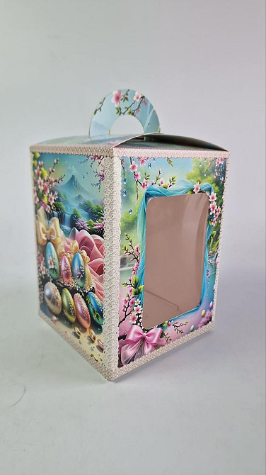 Коробка под пасхальный  Пасхи 14см *14см*18,7см  (400грм) №1  (1 шт) Харьков - изображение 3