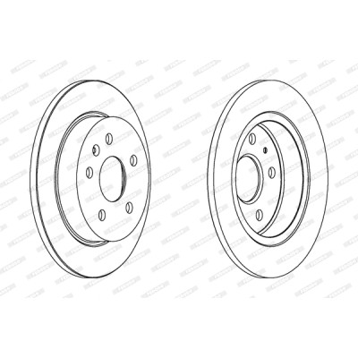 Гальмівний диск FERODO DDF1804C Вінниця - фото 1