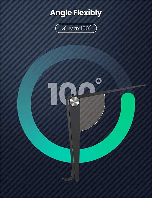 Настільна підставка Ugreen 80903 LP247 Multi-Angle Phone Stand Height Adjustable LP247 (Чорна) Николаев - изображение 8