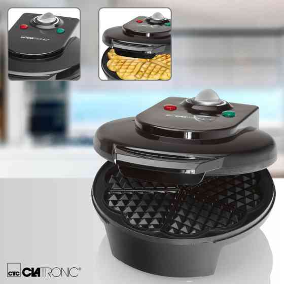 Электрическая вафельница в виде сердца 18 см Clatronic WA (3491) 1200 Вт Нововолынск