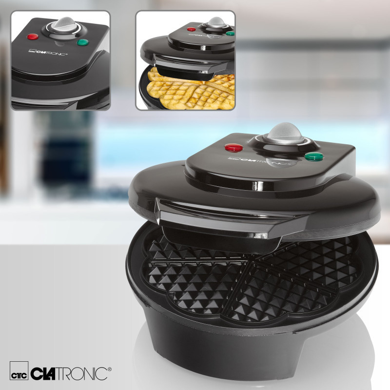 Электрическая вафельница в виде сердца 18 см Clatronic WA (3491) 1200 Вт Нововолынск - изображение 5
