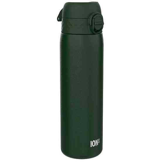 Пляшка для води металева ION8 600 мл. Stainless Steel , Dark Green Каменское