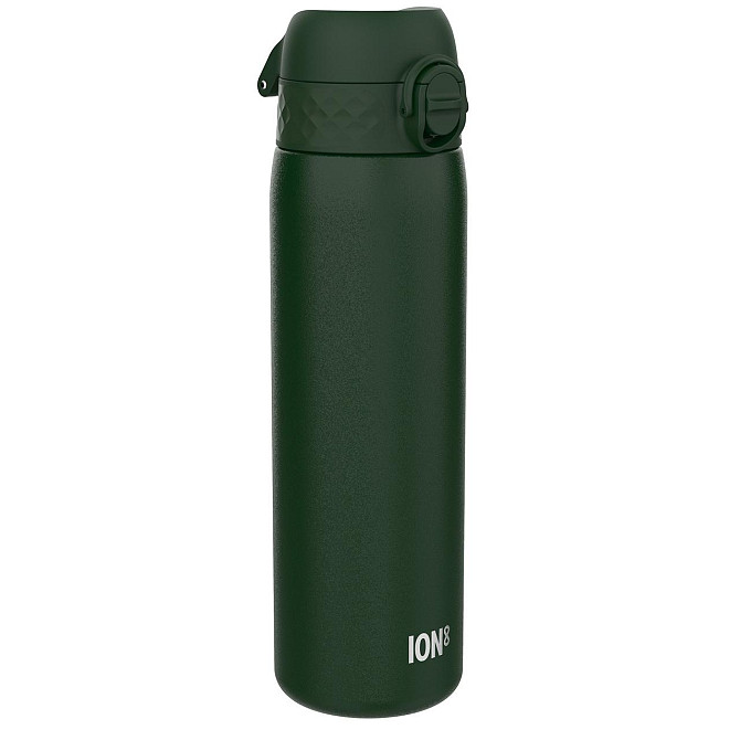 Пляшка для води металева ION8 600 мл. Stainless Steel, Dark Green Кам'янське - фото 1