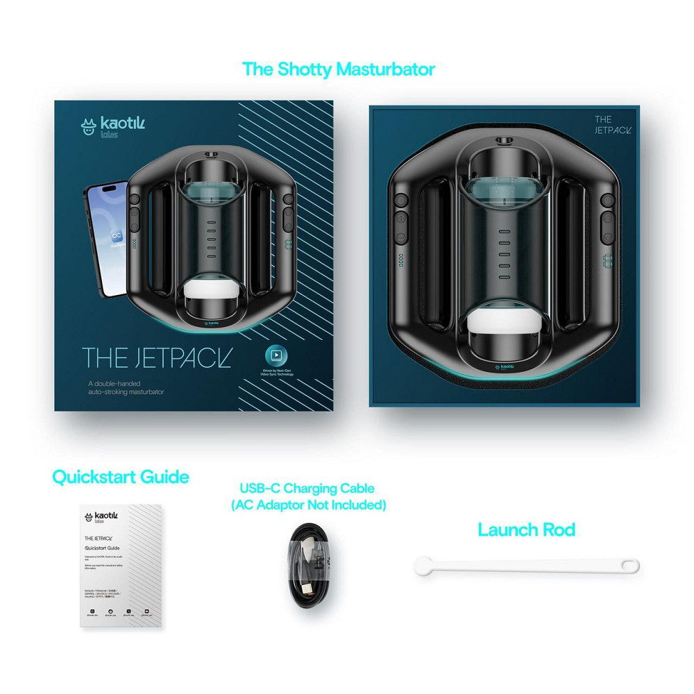Смарт-мастурбатор Kaotik Labs The Jetpack, режим edging, дуже потужний, імітація фрикцій Sex Aura Київ - фото 7