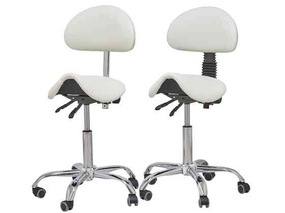 Стілець-сідло для майстра 1037-6, 3 регулювання Чорний Київ