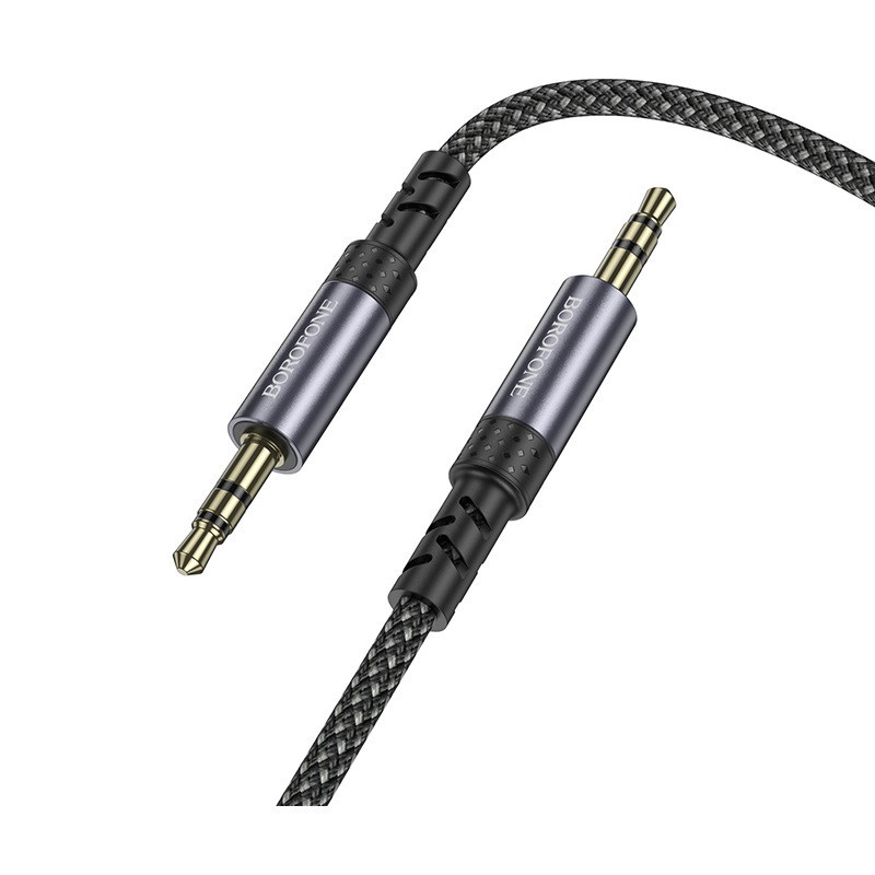 Аудио кабель BOROFONE BL24 Graceful audio cable AUX Metal Grey Одеса - фото 7