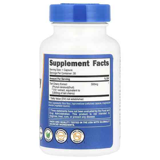 Tart Cherry, 3,000 mg, 30 Capsules Луцк