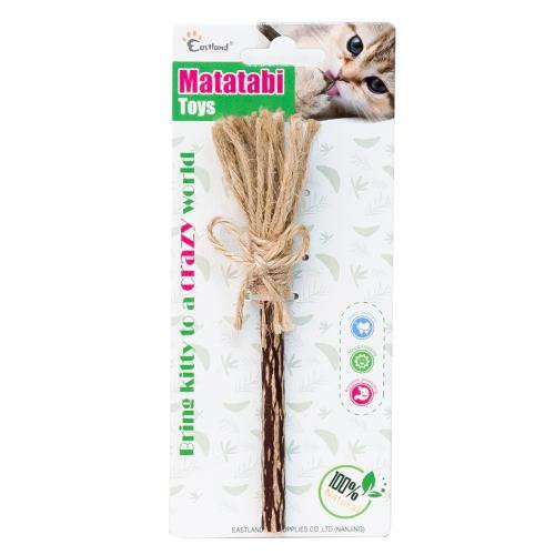 Іграшка Eastland Мітла з мататабі для котів, 16 см Київ - фото 1