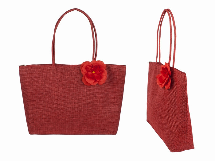 Сумка женская текстильная красная Киев - изображение 1