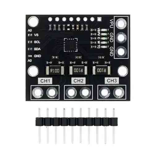 Цифровой датчик напряжения и тока INA3221, 3-канальный I2C модуль мониторинга питания Киев