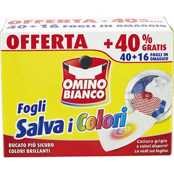 Серветки-ловушка для прання кольорових речей OMINO BIANCO 56 шт. Львів