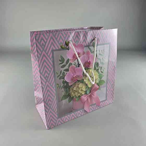 Пакет паперовий подарунковий квадратний 23*24*10 (артKV-085) (12 шт.) Харків