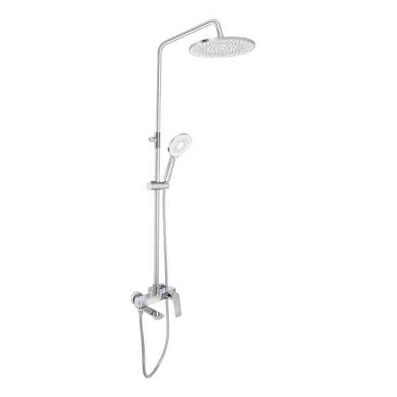 Душевая система с изливом Qtap Vlasta New на три потребителя QTVLA111CRM45650 Chrome Киев