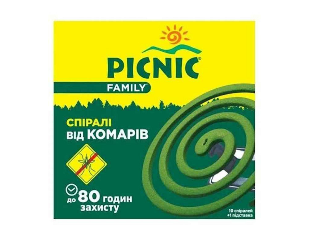 Спирали от комаров (10шт подставка) Picnic Family ТМ PICNIC Киев - изображение 1