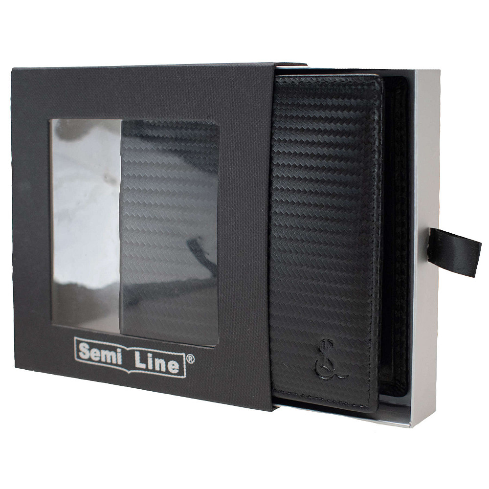 Портмоне мужское кожаное Semi Line RFID Black (P8268-0) Винница - изображение 3