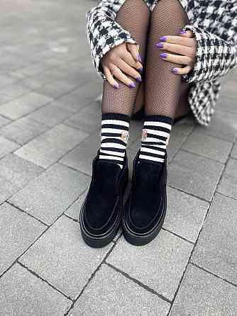 Лофери жіночі GREMMY 207 чорні (весна-осінь, замша натуральна) (5353) 36-39 36 Коломия