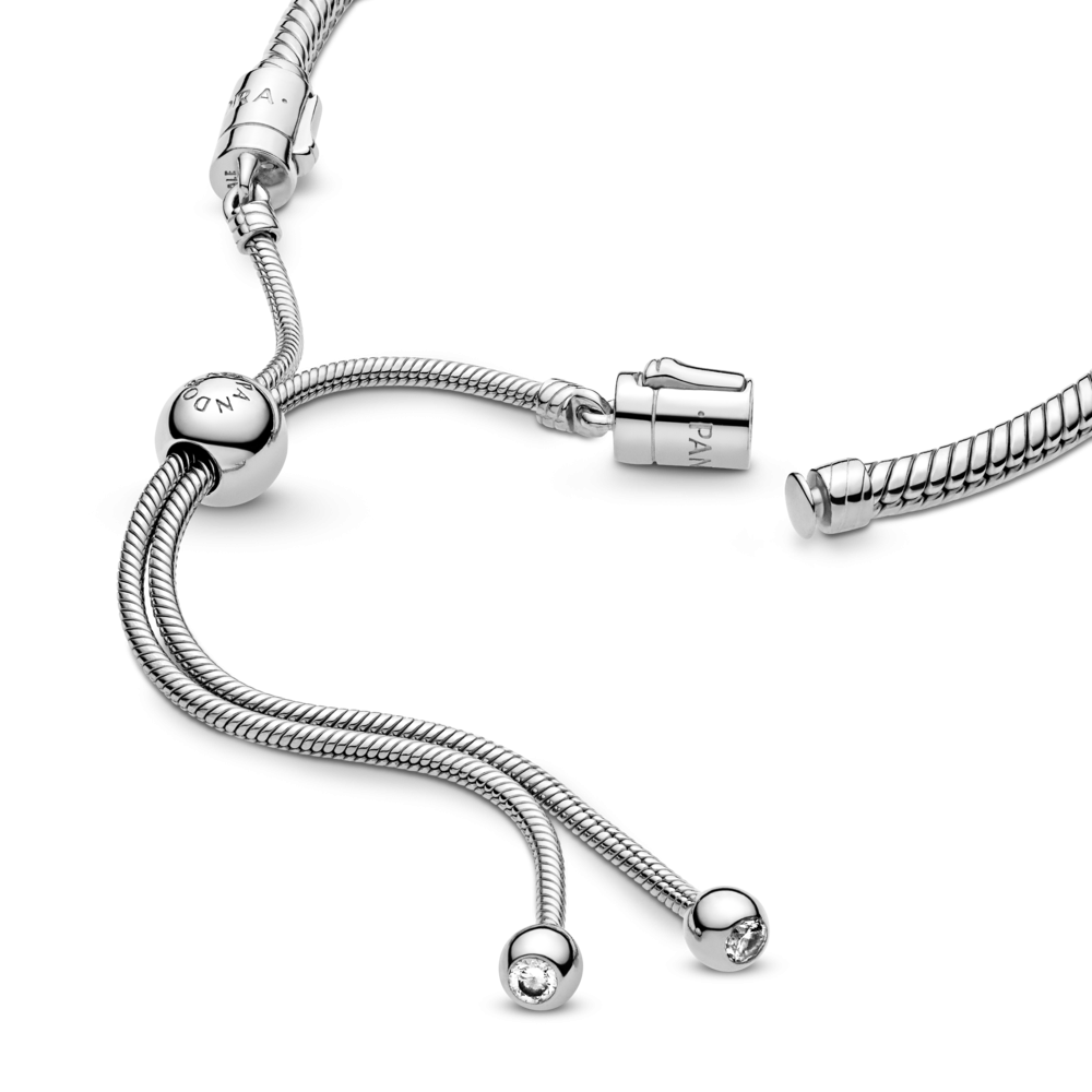 Срібний ланцюжковий браслет для намистин Пандора -слайдер597125CZ MasterSem Київ - фото 3