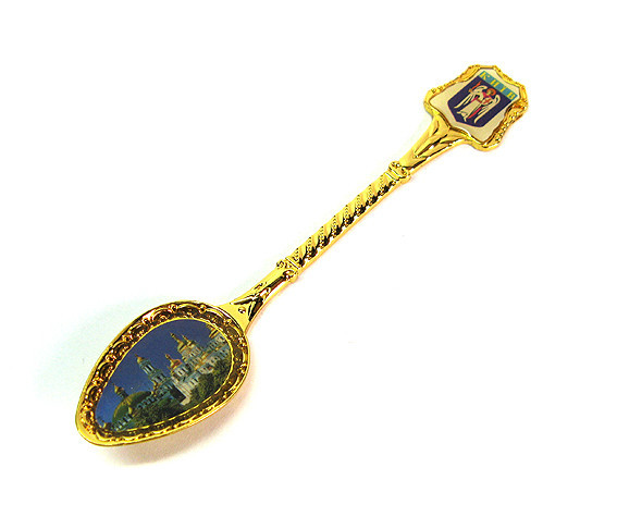 Ложка сувенир золотистая Киев Киев - изображение 1