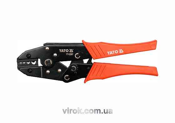 Кліщі для обтискання і зачистки проводів YATO, L=230 мм. 20-8 (AWG), 1.5-10 мм2 [5/30] Одесса