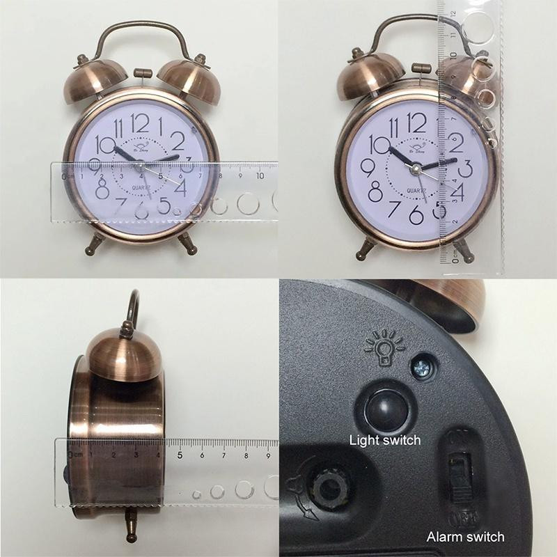 Будильник ретро Мідний Janel bronze 12 см Вінниця - фото 3