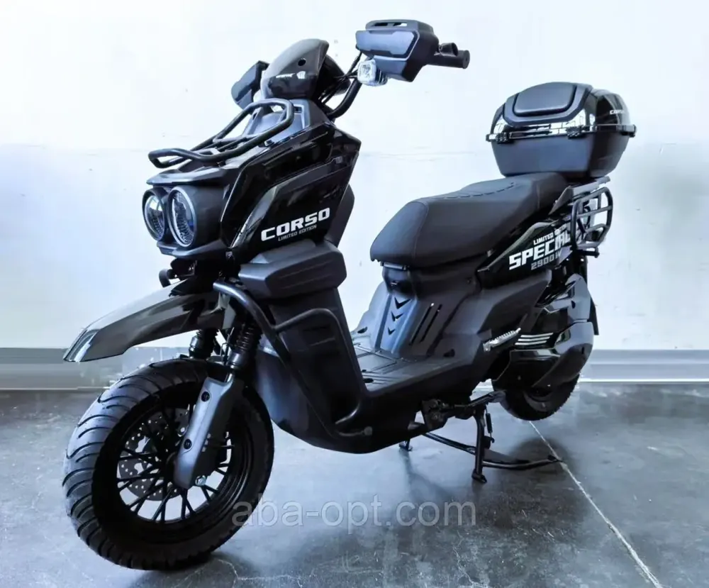 Електроскутер CORSO BlackFury 2999W-72V-50Ah LiFePO4 шини 12"-12" купити дешево Україна Одеса - фото 9