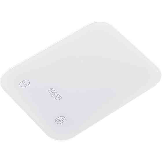 Ваги кухонні Adler AD 3181 white електронні/ 10кг/ г; кг, фунт/ 2хААА/ автовимкнення/ скло Вінниця