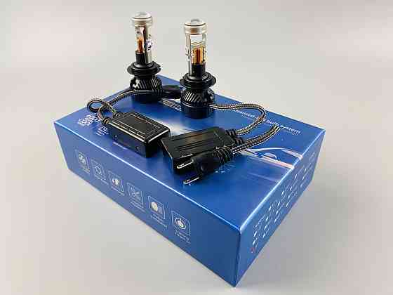 Світлодіодна лампа. (К-кт 2 шт) 12V-36V 90W set (реальних ватів) LED + лінза + чітка світлотінева межа Мукачево