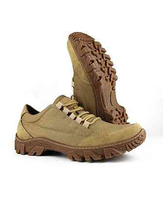 Военные тактические кроссовки койот – мужские летние кожаные кроссовки, прошитые, легкие, износостойкие Львов