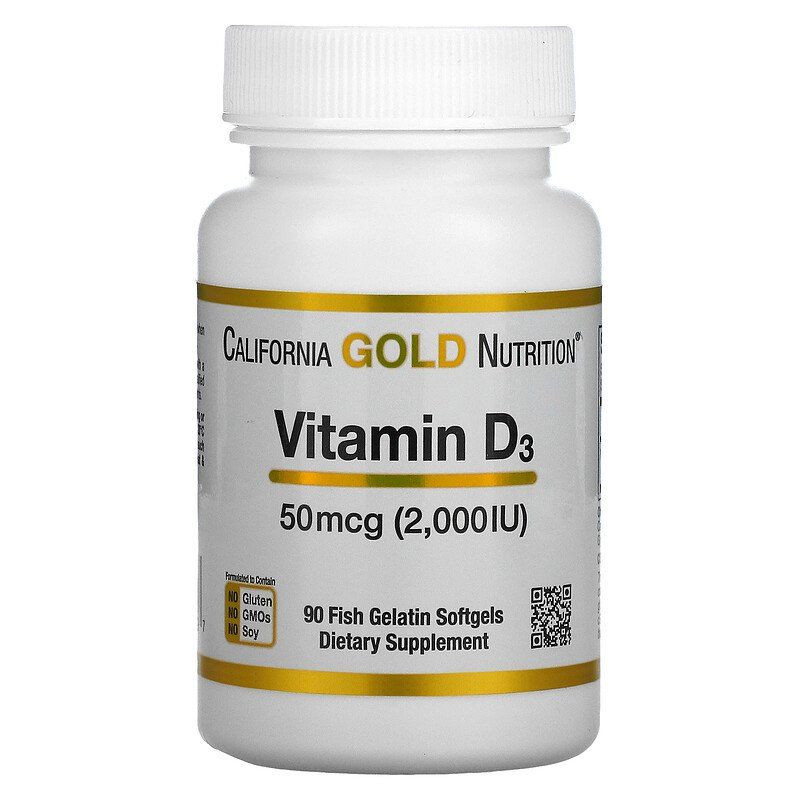Витамин D3 (Vitamin D3) 2000 МЕ 90 капсул Киев - изображение 1