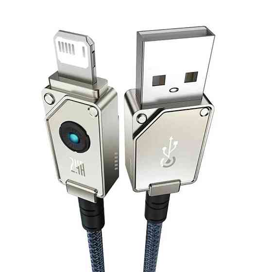 Кабель Type C - Lightning Baseus Unbreakable Series Fast Charging Data Cable USB to iP 2.4A 2m Stellar White P10355802221-01 Одеса
