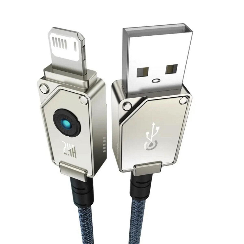 Кабель Type C - Lightning Baseus Unbreakable Series Fast Charging Data Cable USB to iP 2.4A 2m Stellar White P10355802221-01 Одеса - фото 6