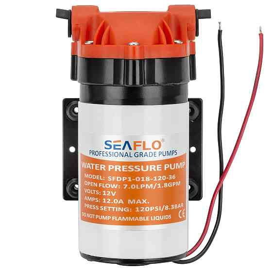 Автоматична діафрагмова помпа SEAFLO SFDP1-018-120-36 7 л/год 12 В 3/8 труба Київ